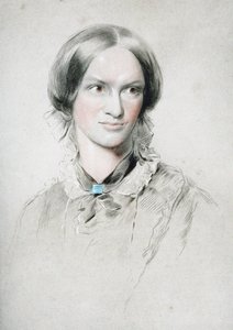 Porträt der Schriftstellerin Charlotte Brontë 1816-1855, ca. 1850 von George Richmond