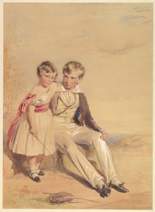 Porträt zweier Kinder von George Richmond