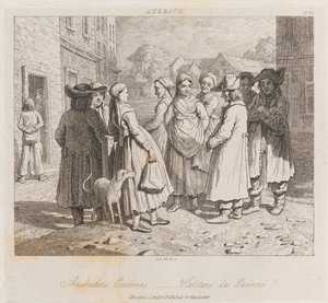 Anbachers, Ansbach, ca. 1821 von George Robert Lewis