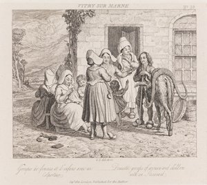 Wanderarbeiter, Vitry Sur Marne, c.1821 von George Robert Lewis