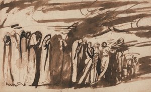 Eine Prozession der Verdammten: Studie für die Verdammten in Dantes "Inferno"