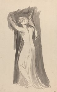 Studie von Miranda für "Der Sturm" von George Romney