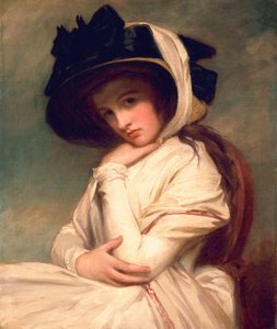 Emma Hart, später Lady Hamilton, mit Strohhut, ca. 1782-94