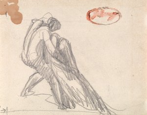 Figur, die eine ohnmächtige Figur stützt