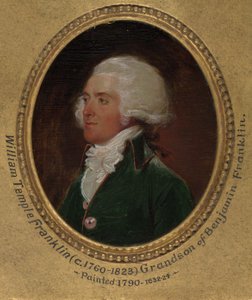 John Flaxman modelliert die Büste von William Hayley von George Romney