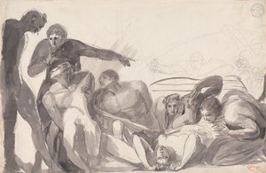 John Howard besucht ein Lazarett von George Romney