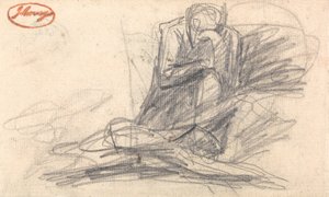 Kniende Figur