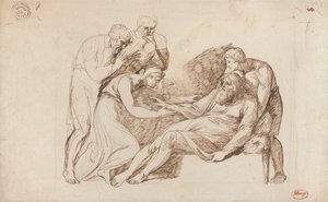 Lear, von Cordelia geweckt von George Romney
