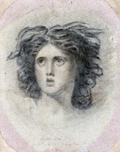 Porträt von Lady Emma Hamilton (geb. Hart) von George Romney