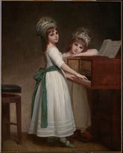 Porträt von Maria und Catherine, den Töchtern von Edward Thurlow, 1. Baron Thurlow von George Romney
