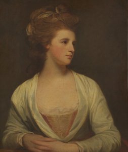 Porträt einer Frau, angeblich Emily Bertie Pott, gestorben 1782, 1781 von George Romney