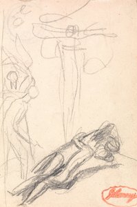 Satan überrascht am Ohr von Eva von George Romney