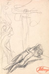 Satan überrascht am Ohr von Eva von George Romney
