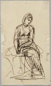 Sitzende weibliche Figur