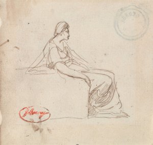 Sitzende Frau von George Romney