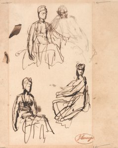 Sitzende Frau: Drei Studien von George Romney