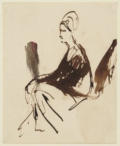 Sitzende weibliche Figur von George Romney