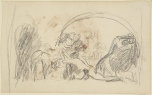 Skizze für Howard besucht Gefängnisse von George Romney
