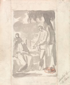 Studie für das Porträt von Major Thomas Pearson und dem Brahmanen von George Romney