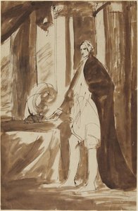 Studie für das Porträt eines Mannes von George Romney