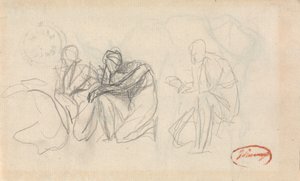 Drei kniende Figuren von George Romney
