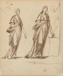 Zwei weibliche Figuren