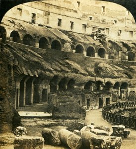 Das Innere des Kolosseums, Rom, Italien, ca. 1909