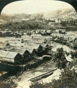 Das Dorf Ela-Varia, Britisch-Neuguinea, ca. 1909