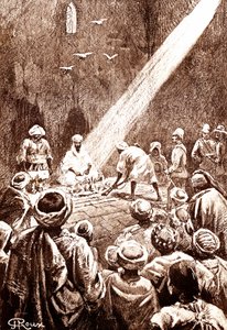 Nubische Wüste. Stamm im Norden des Sudan, 1888 von George Roux