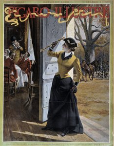Frau in Jagdkleidung - in „Figaro Illustrated“ vom Okt. 1895 von George Roux