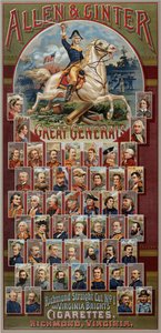 Die großen Generäle Serie für Allen & Ginter Zigarettenmarken von George S. Harris