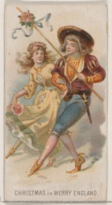 Weihnachten im fröhlichen England, aus der Feiertagsserie N80 für Duke-Marken-Zigaretten, 1890