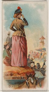 Derby Day, England, aus der Feiertagsserie N80 für Duke-Zigaretten, 1890 von George S. Harris and Sons