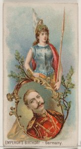 Kaisers Geburtstag, Deutschland, aus der Feiertagsserie N80 für Duke-Zigaretten, 1890