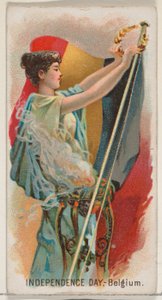 Unabhängigkeitstag, Belgien, Österreich, aus der Feiertagsserie N80 für Duke-Marken-Zigaretten, 1890