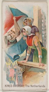 Geburtstag des Königs, Niederlande, aus der Feiertagsserie N80 für Duke-Zigaretten, 1890