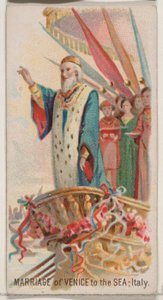 Heirat von Venedig mit dem Meer, Italien, aus der Serie Holidays N80 für Duke Zigaretten, 1890