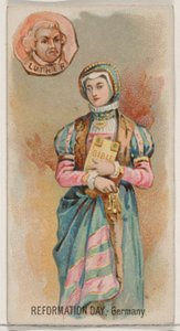 Reformationstag, Deutschland, aus der Feiertagsserie N80 für Duke-Zigaretten, 1890