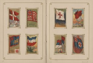 Flaggen aller Nationen und der Staaten und Territorien der Vereinigten Staaten von Amerika - Seiten 19 und 20, 1887 von George S. and Sons Harris