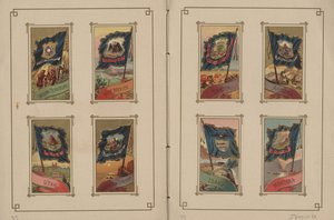 Flaggen aller Nationen und der Vereinigten Staaten von Amerika - Seiten 39 und 40, 1887 von George S. and Sons Harris