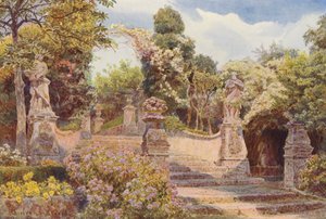 Italienische Gärten: Eine Treppe, Villa Arson von George Samuel Elgood