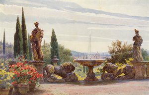 Italienische Gärten: Florenz von der Villa Palmieri von George Samuel Elgood