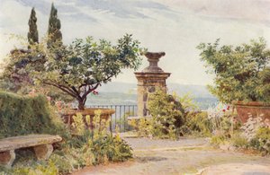 Italienische Gärten: Villa Amari, Der Belvedere von George Samuel Elgood