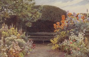 Ramscliffe, Orange Lilien und Eisenhut von George Samuel Elgood