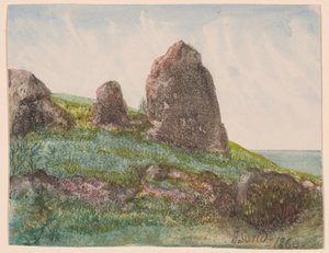 Landschaft mit Felsen von George Sand