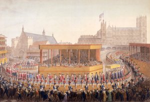 Krönungsprozession von König Georg IV., Westminster, London, 10. Juli 1821