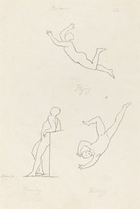 Lehnen, Fliegen und Fallen von George Scharf after John Flaxman