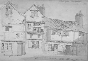 Gebäude im Castle Yard, Blackfriars, City of London, 1808