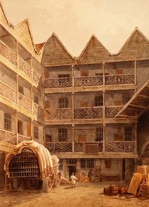 Bull and Mouth Inn von George Shepherd