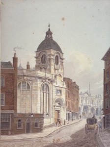 Kirche St. Benet Fink, Threadneedle Street, City of London, 1810